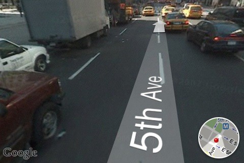 google maps on iphone