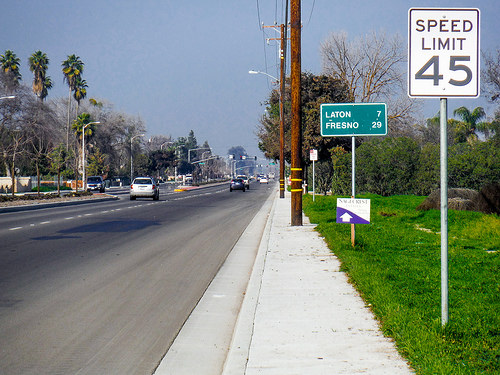 60 MPH road in california photo