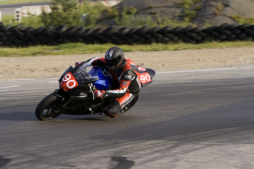 Motorcycle racing photo