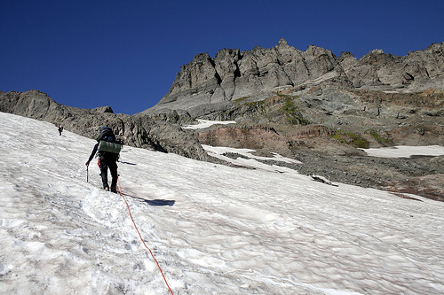 High altitude climbing photo