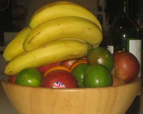 life of fruits in bowl photo