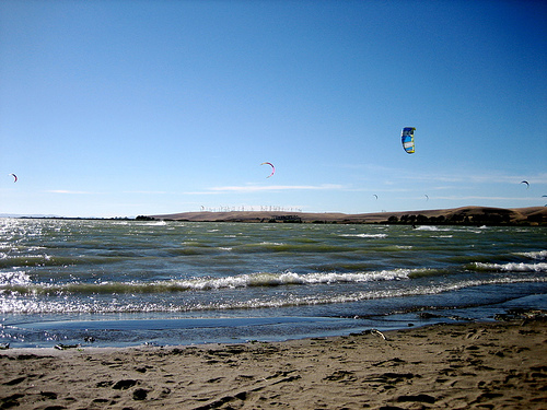 Windsurfer Circle beach photo